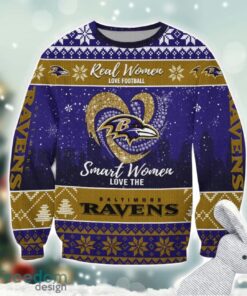 Baltimore Ravens Logo Ugly Christmas Sweater For Fans Men And Women Christmas Gift Ideas