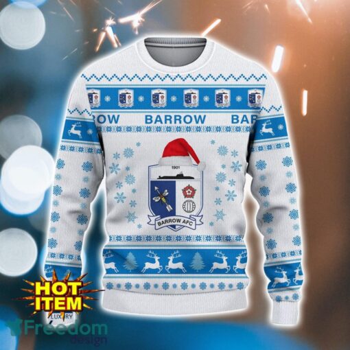 Barrow AFC 3D Ugly Christmas Sweater For Men And Women Sport Fans Product Photo 2