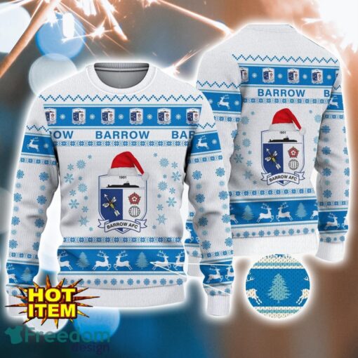 Barrow AFC 3D Ugly Christmas Sweater For Men And Women Sport Fans Product Photo 1