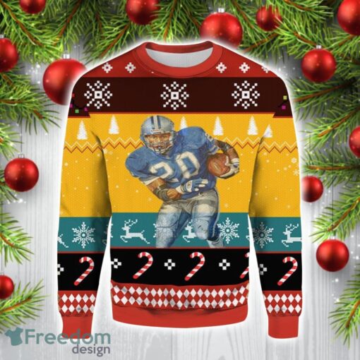 Barry Sanders Detroit Lions Christmas Gift Ugly Christmas Sweater For Men And Women Product Photo 1