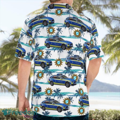 Bavarian State Police Bayerische Staatliche Polizei Summer Hawaiian Shirt Product Photo 2