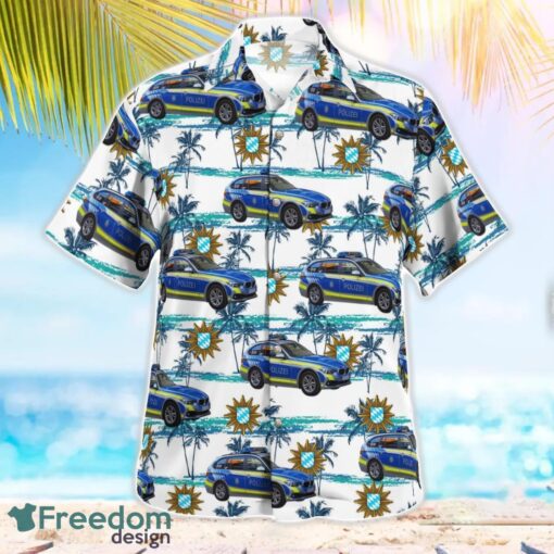 Bavarian State Police Bayerische Staatliche Polizei Summer Hawaiian Shirt Product Photo 3