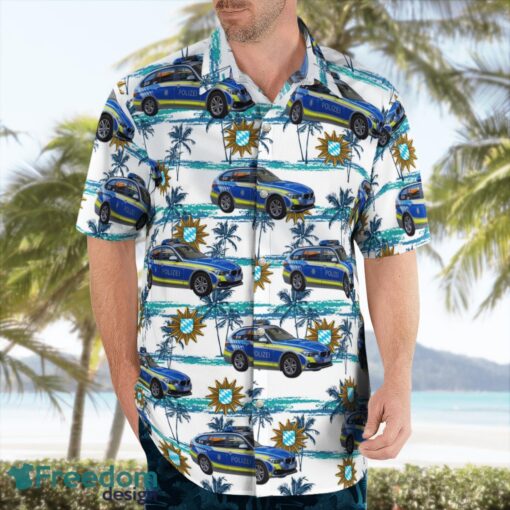 Bavarian State Police Bayerische Staatliche Polizei Summer Hawaiian Shirt Product Photo 4