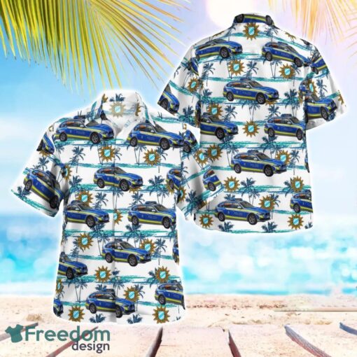 Bavarian State Police Bayerische Staatliche Polizei Summer Hawaiian Shirt Product Photo 1