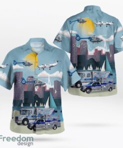 Bedford, Massachusetts, Boston MedFlight Ambulance And Helicoptes Hawaiian Shirt