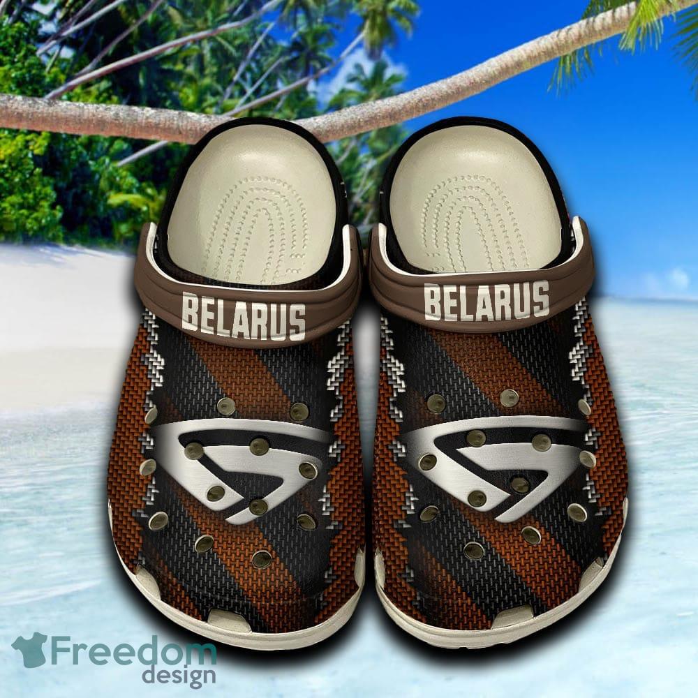 Belarus Streetwear Clogs Shoes Brown Beach Logo Car For Fans Hot Holidays Gift Clogs Shoes image Belarus Streetwear Clogs Shoes Brown Beach Logo Car For Fans Hot Holidays Gift Clogs Shoes - Belarus Streetwear Clogs Shoes Brown Beach Logo Car For Fans Hot Holidays Gift Clogs Shoes
