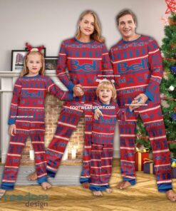 Bell Canada Logo Pattern Ugly Christmas Pajamas Set Men Women Children