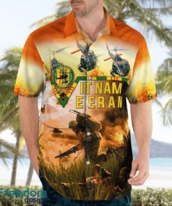 Bell UH-1 Vietnam Veteran Hawaiian Shirt Product Photo 3