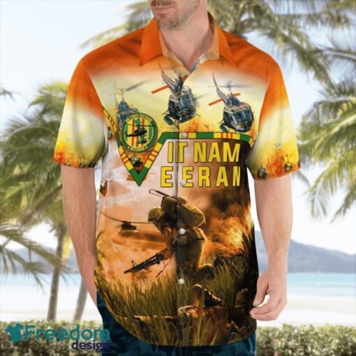 Bell UH-1 Vietnam Veteran Hawaiian Shirt Product Photo 3