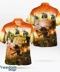 Bell UH-1 Vietnam Veteran Hawaiian Shirt