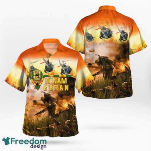 Bell UH-1 Vietnam Veteran Hawaiian Shirt Product Photo 1