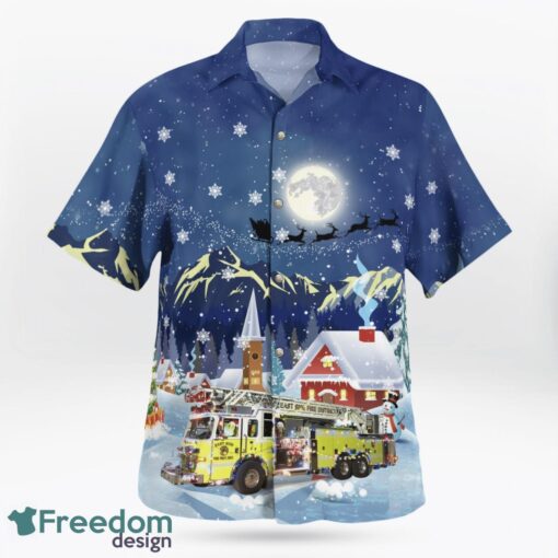 Belleville, Illinois, East Side Volunteer Fire Department Christmas Hawaiian Shirt Product Photo 2