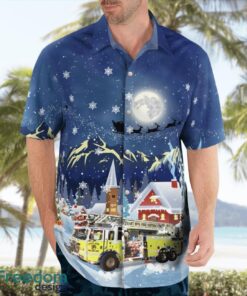 Belleville, Illinois, East Side Volunteer Fire Department Christmas Hawaiian Shirt Product Photo 3