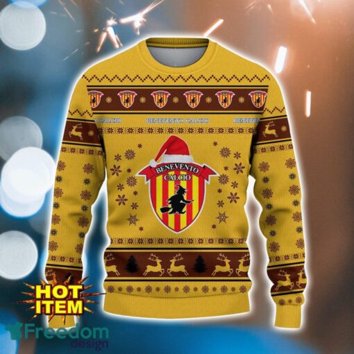 Benevento Calcio 3D Ugly Christmas Sweater For Men And Women Sport Fans Product Photo 2