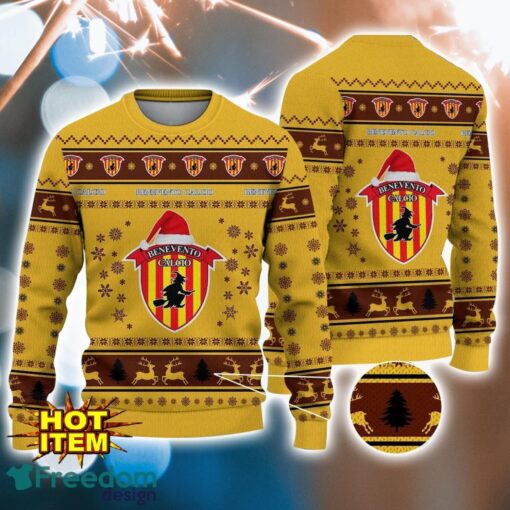 Benevento Calcio 3D Ugly Christmas Sweater For Men And Women Sport Fans Product Photo 1