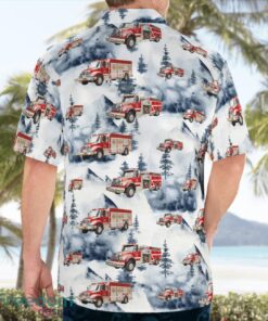 Bennington, Bennington County, Vermont, Bennington Rural Fire Department Hawaiian Shirt Product Photo 2