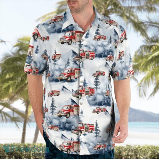 Bennington, Bennington County, Vermont, Bennington Rural Fire Department Hawaiian Shirt Product Photo 4