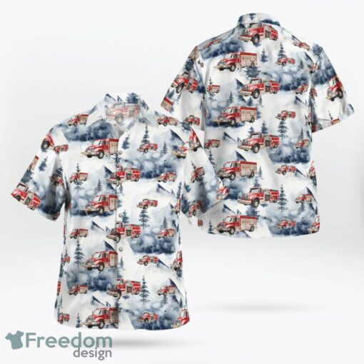 Bennington, Bennington County, Vermont, Bennington Rural Fire Department Hawaiian Shirt Product Photo 1