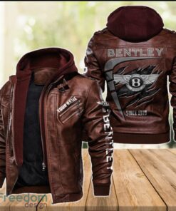 Bentley 2D Leather Jacket For Men Custom Name Special Gift Ideas Product Photo 2