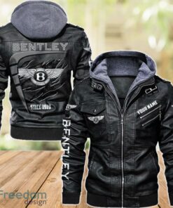 Bentley 2D Leather Jacket For Men Custom Name Special Gift Ideas Product Photo 1