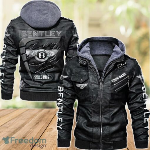 Bentley 2D Leather Jacket For Men Custom Name Special Gift Ideas Product Photo 1