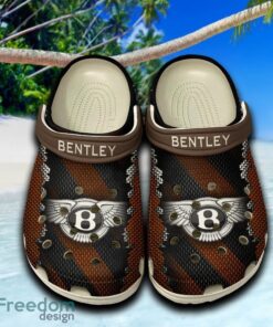 Bentley Athleisure Clogs Shoes Brown Beach Logo Car For Fans Hot Holidays Gift Clogs Shoes