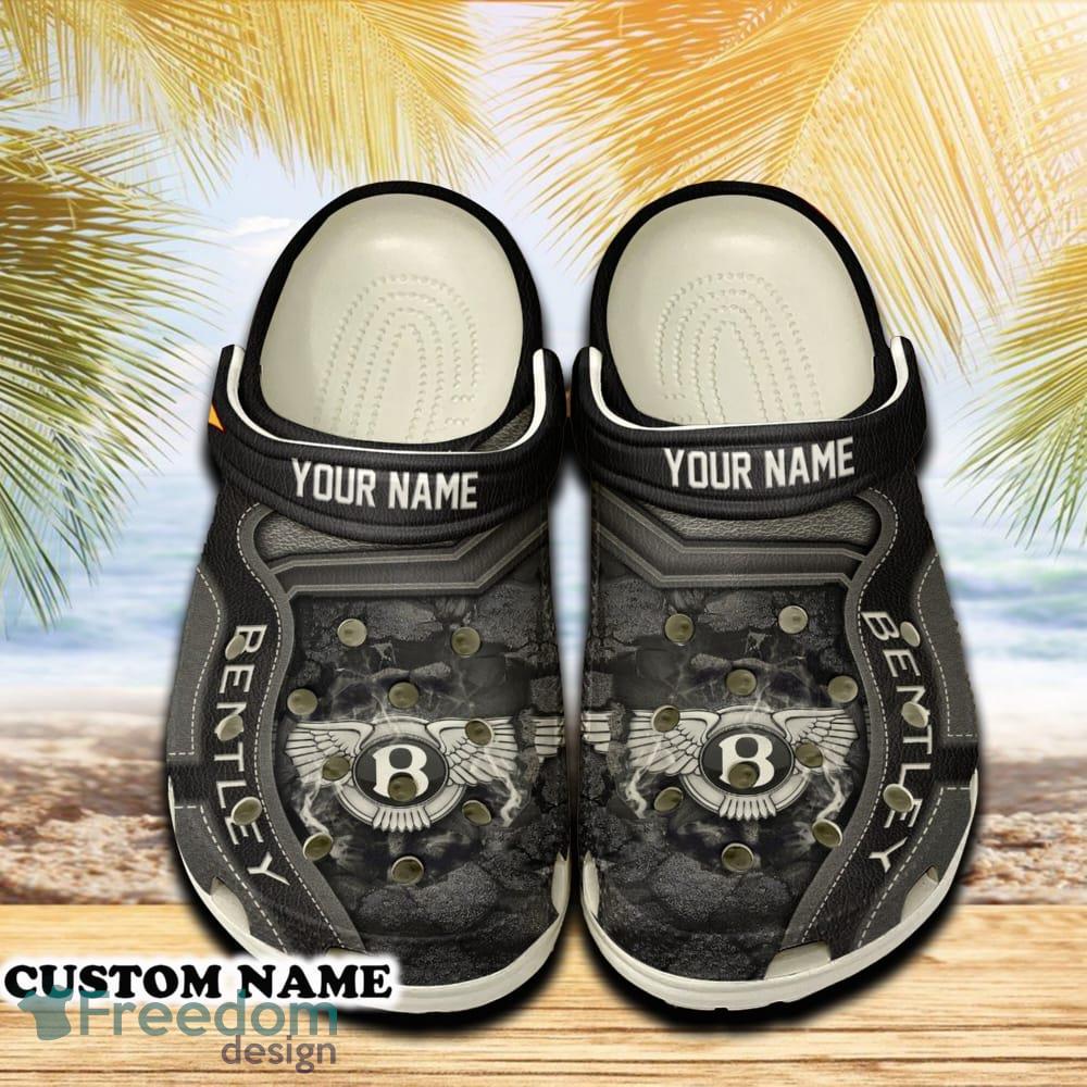 Bentley Car 3D Clog Shoes Gray Color For Men Women Gift Fans Summer Custom Name image Bentley Car 3D Clog Shoes Gray Color For Men Women Gift Fans Summer Custom Name - Bentley Car 3D Clog Shoes Gray Color Custom Name_1