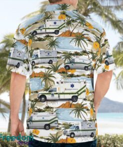 Bertie County Emergency Services 3D Summer Aloha Hawaiian Shirt Product Photo 2