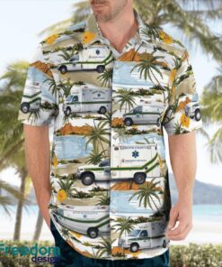 Bertie County Emergency Services 3D Summer Aloha Hawaiian Shirt Product Photo 3