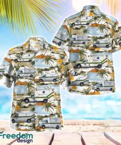 Bertie County Emergency Services 3D Summer Aloha Hawaiian Shirt