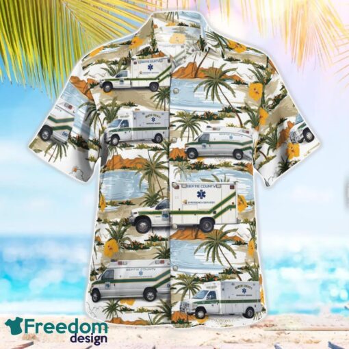 Bertie County Emergency Services 3D Summer Aloha Hawaiian Shirt Product Photo 4