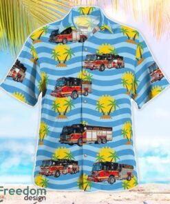 Bethlehem, Pennsylvania, Lower Saucon Fire Rescue Aloha Hawaiian Shirt Product Photo 3