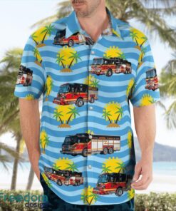 Bethlehem, Pennsylvania, Lower Saucon Fire Rescue Aloha Hawaiian Shirt Product Photo 4