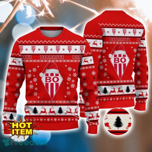 Biarritz Olympique 3D Ugly Christmas Sweater For Men And Women Sport Fans Product Photo 1