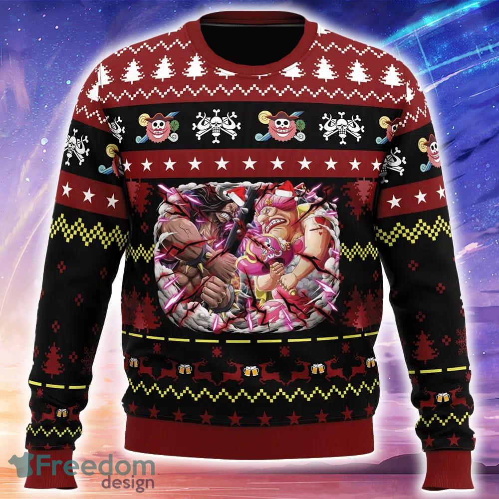 Big Mom x Kaido One Piece Ugly Christmas 3D Sweater Trending Holidays For Men Women Fans image Big Mom x Kaido One Piece Ugly Christmas 3D Sweater Trending Holidays For Men Women Fans - Big Mom x Kaido One Piece Ugly Christmas Sweater_1
