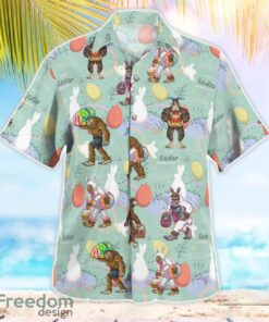 Bigfoot Happy Easter Day Aloha Hawaiian Shirt Beach Gift Shirt Product Photo 3