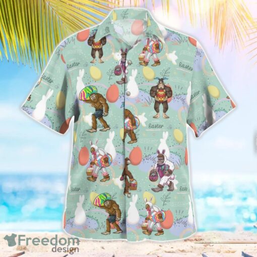 Bigfoot Happy Easter Day Aloha Hawaiian Shirt Beach Gift Shirt Product Photo 3