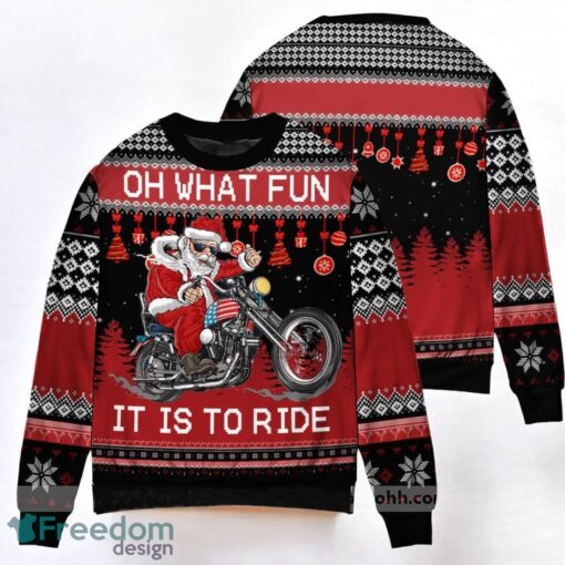 Biker Motorcycle Lover Xmas Ugly Sweater 3D Printed Christmas Gift, Christmas Ugly Sweater 3D Printed Christmas Gift Product Photo 1