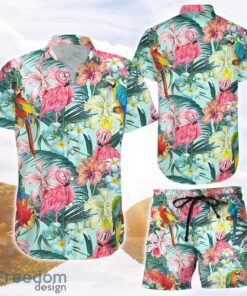 Bird Hawaiian Shirt and Shorts Tropical Flamingo Hawaii Shirt Summer Holiday Gift Ideas