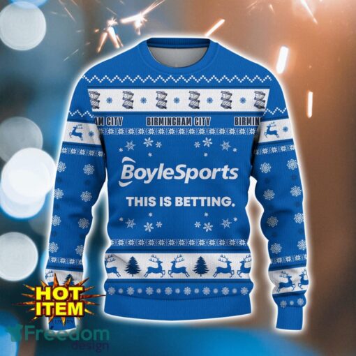 Birmingham City F.C 3D Ugly Christmas Sweater All Over Printed Sweater Christmas Gift Product Photo 2