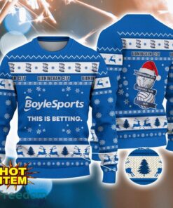 Birmingham City F.C 3D Ugly Christmas  Sweater All Over Printed Sweater Christmas Gift