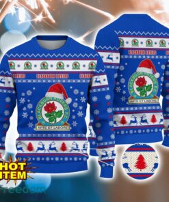 Blackburn Rovers 3D Ugly Christmas Sweater All Over Printed Sweater Christmas Gift Product Photo 1