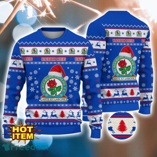 Blackburn Rovers 3D Ugly Christmas Sweater All Over Printed Sweater Christmas Gift Product Photo 1