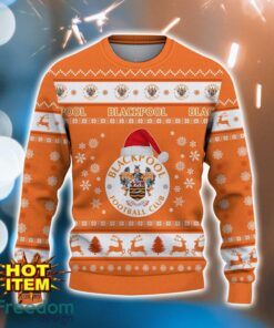 Blackpool F.C 3D Ugly Christmas Sweater All Over Printed Sweater Christmas Gift Product Photo 2