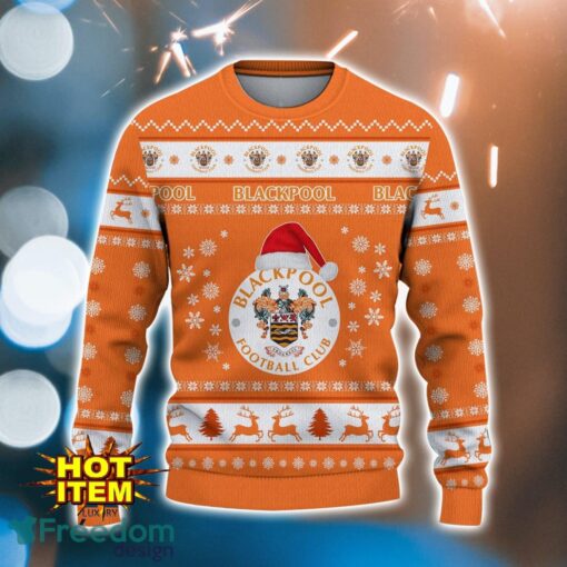 Blackpool F.C 3D Ugly Christmas Sweater All Over Printed Sweater Christmas Gift Product Photo 2