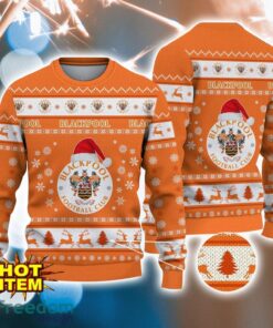 Blackpool F.C 3D Ugly Christmas  Sweater All Over Printed Sweater Christmas Gift