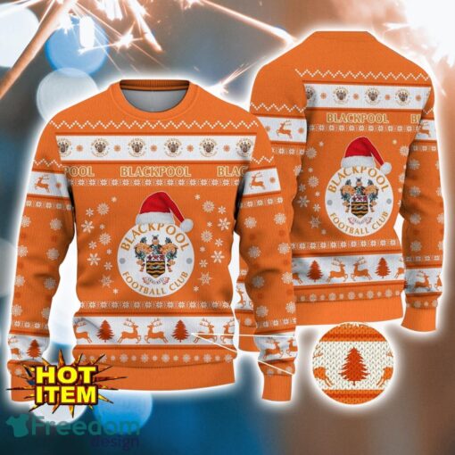 Blackpool F.C 3D Ugly Christmas Sweater All Over Printed Sweater Christmas Gift Product Photo 1