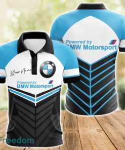 BMW 3D Polo Shirt For Car Lover Golf Fans Gift Polo Shirt Custom Name