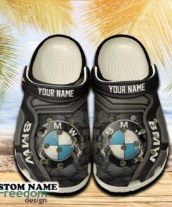 BMW Car 3D Clog Shoes Gray Color For Men Women Gift Fans Summer Custom Name