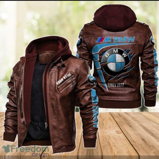 BMW M 2D Leather Jacket For Men Custom Name Special Gift Ideas Product Photo 2